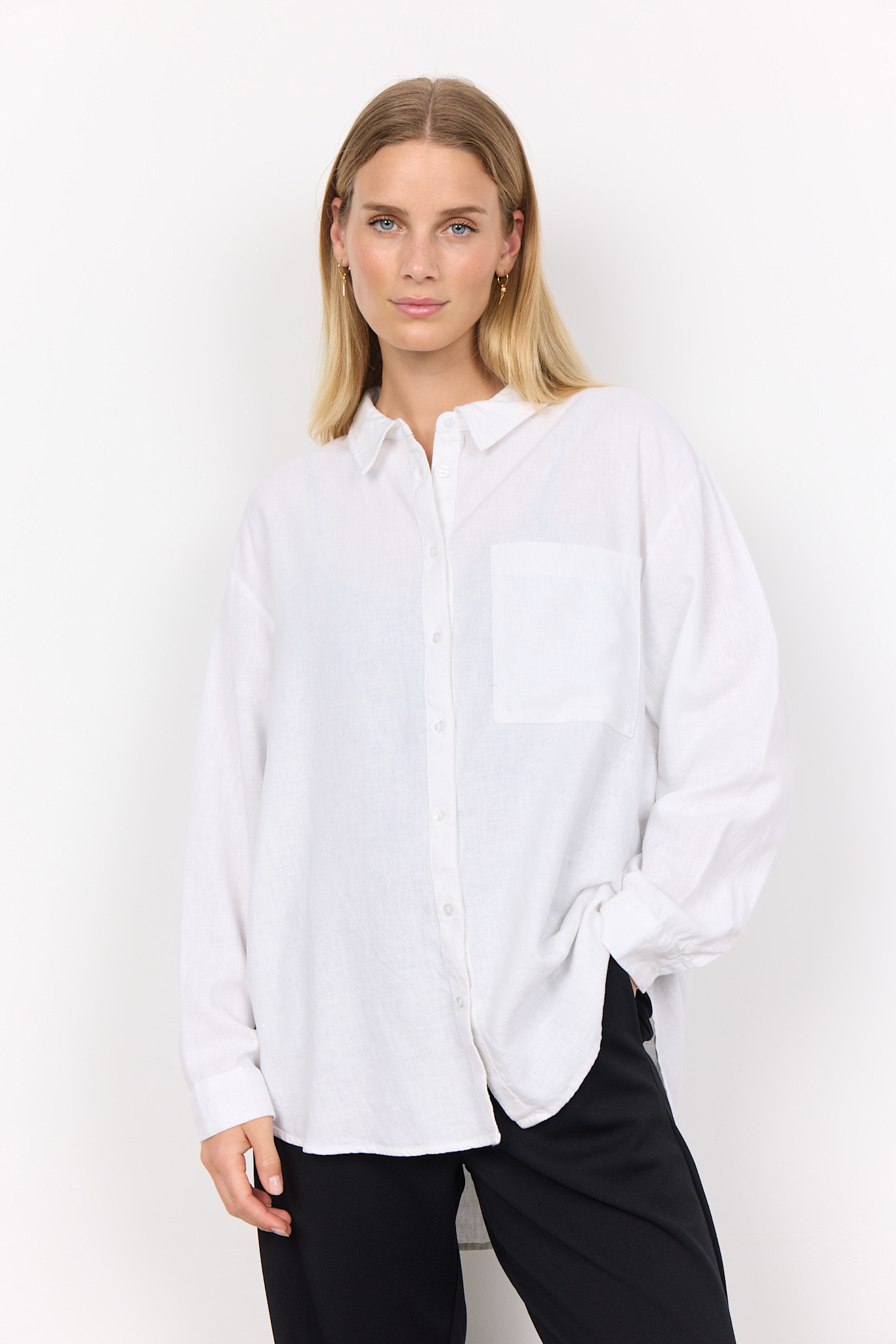Basic White Woven Blouse