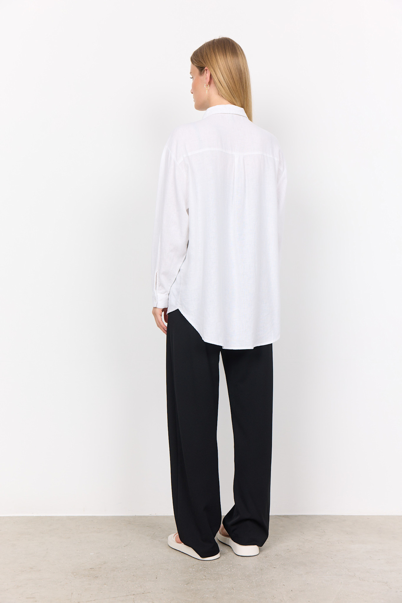 Basic White Woven Blouse