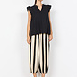 Black Woven Blouse Ruffled Sleeve