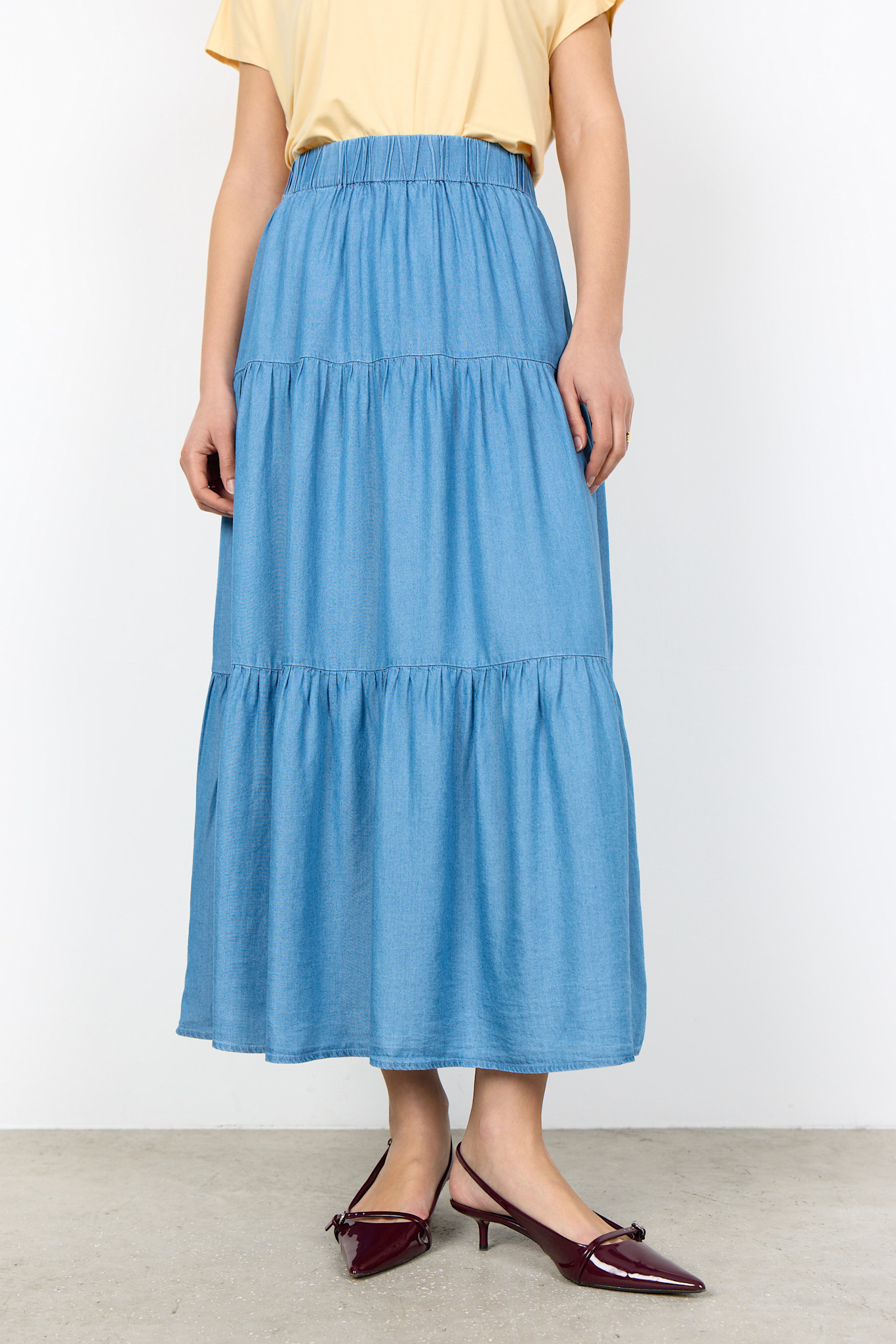 Medium Blue Woven Skirt