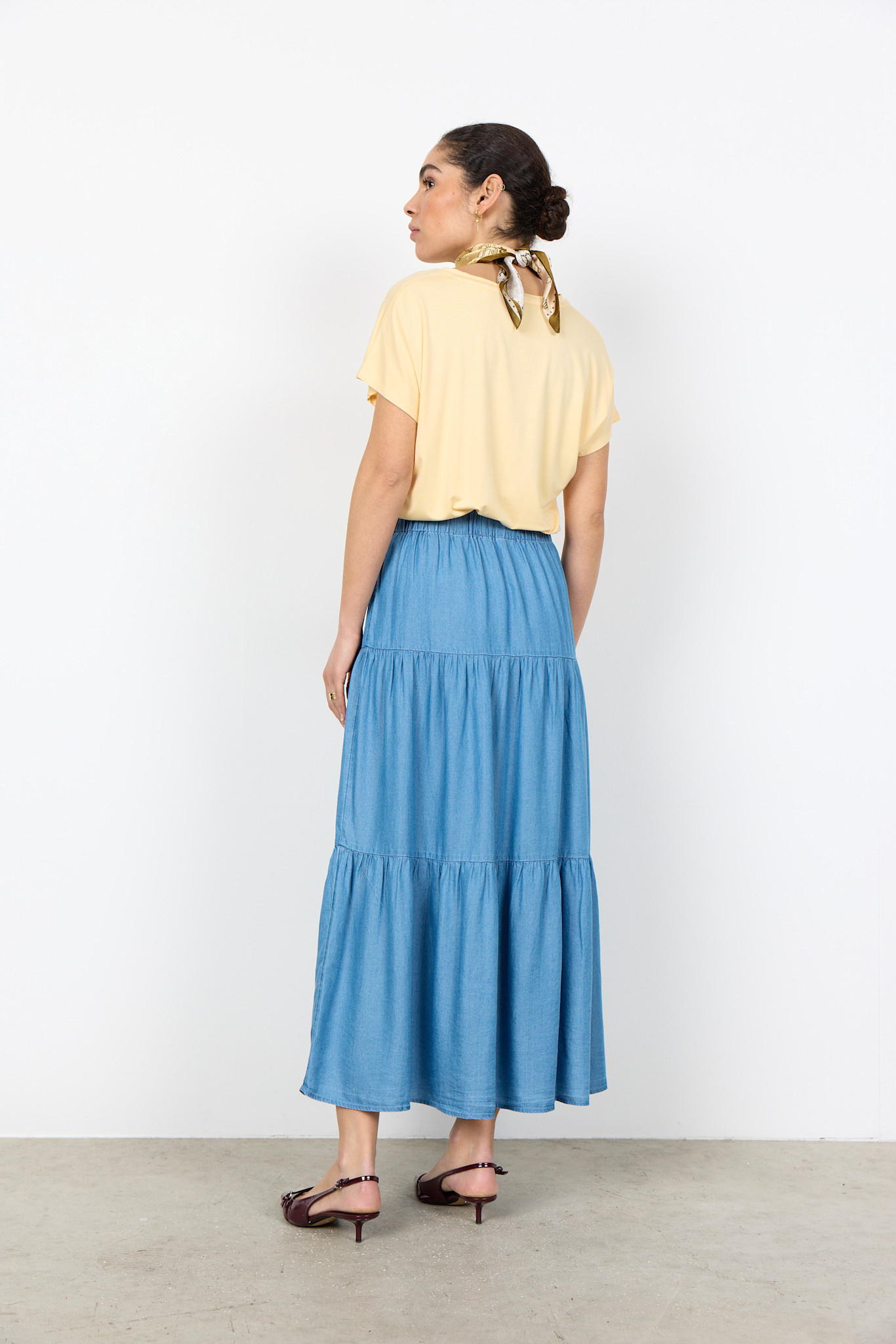 Medium Blue Woven Skirt