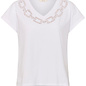 CRNibia Tshirt Snowwhite Chain Detail