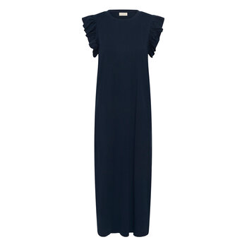 KAcelina Flounce Dress (Navy/Red)
