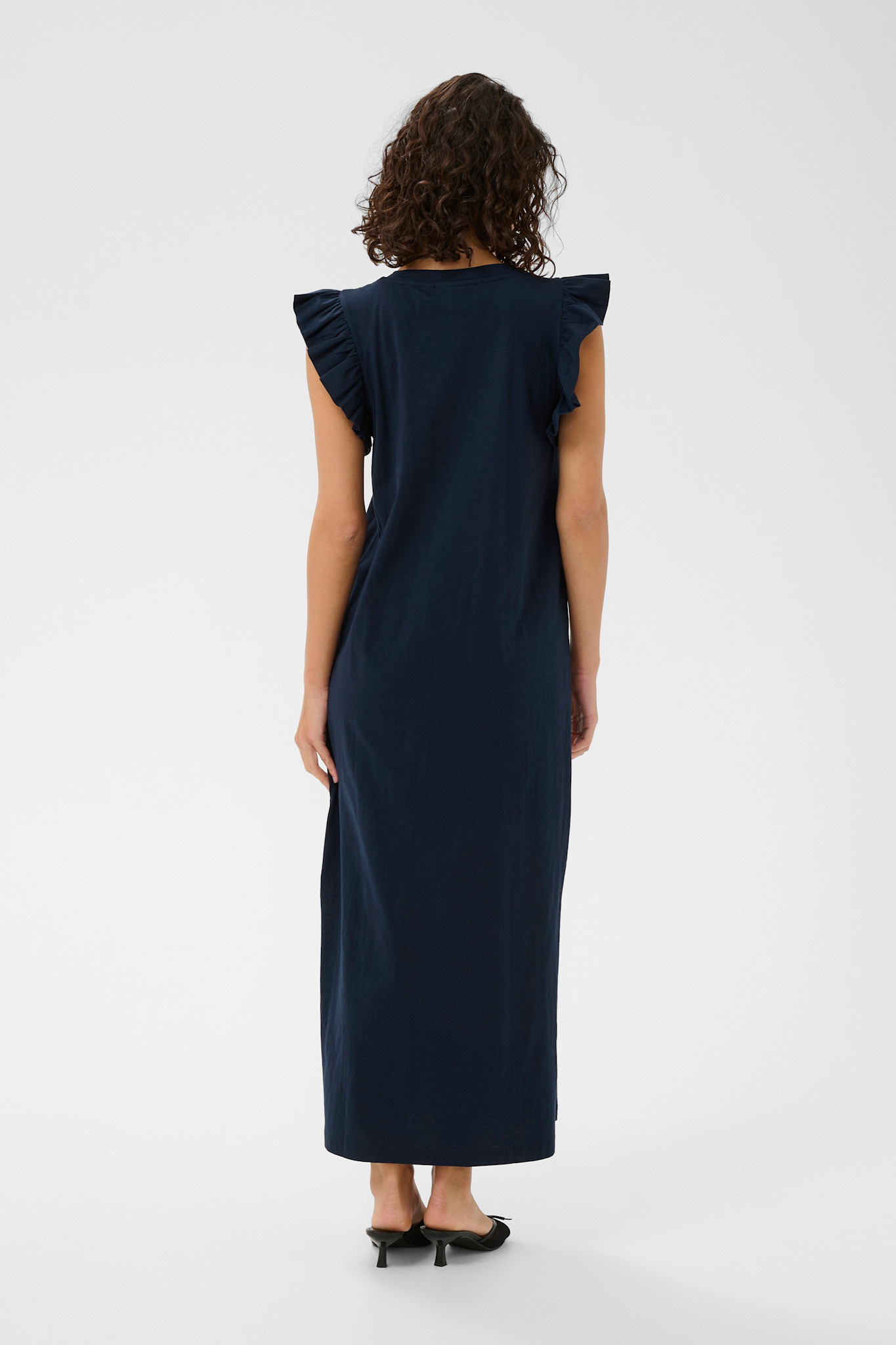 KAcelina Flounce Dress (Navy/Red)