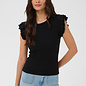 KAcarna Flounce Top Black