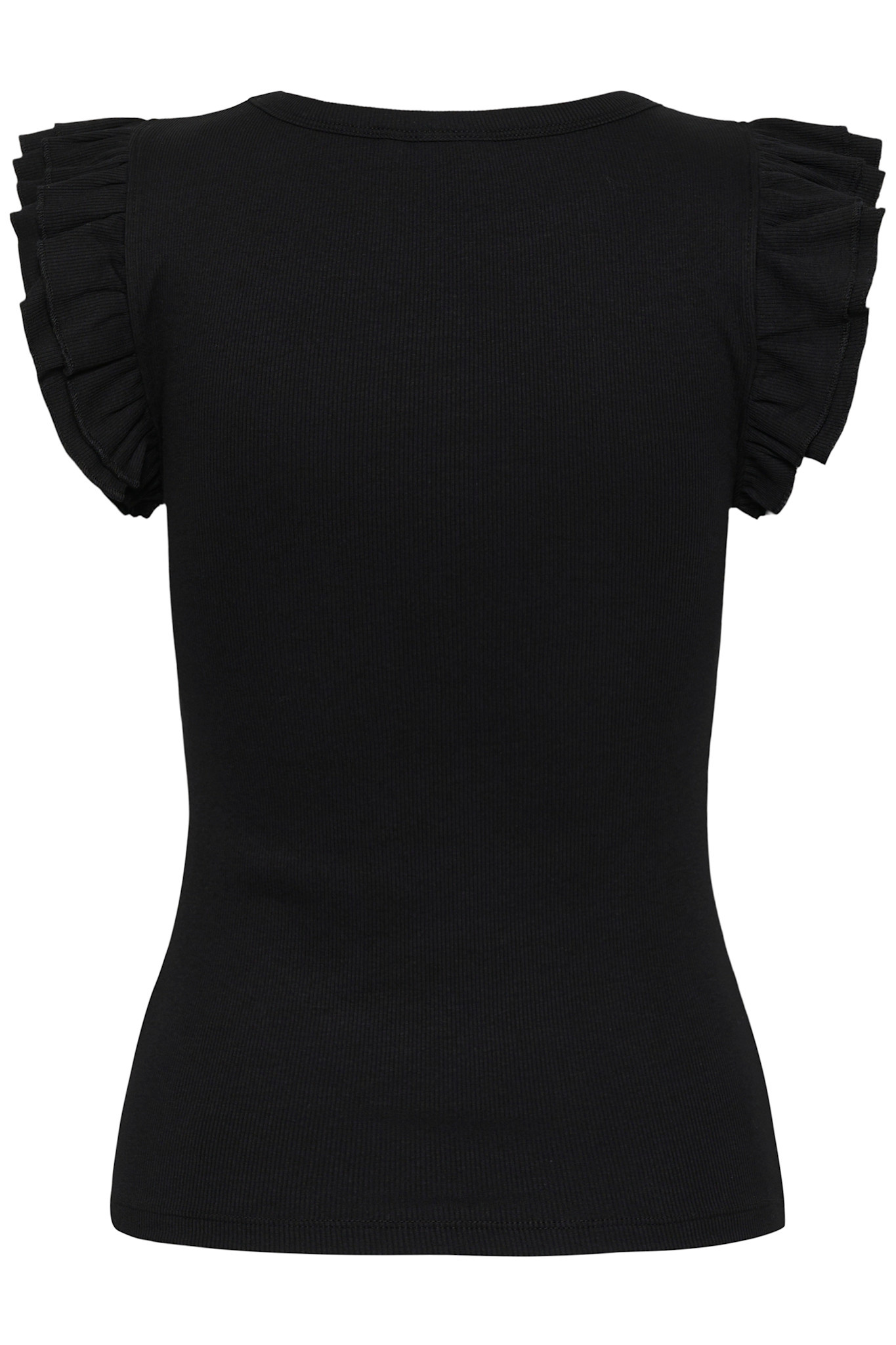 KAcarna Flounce Top Black