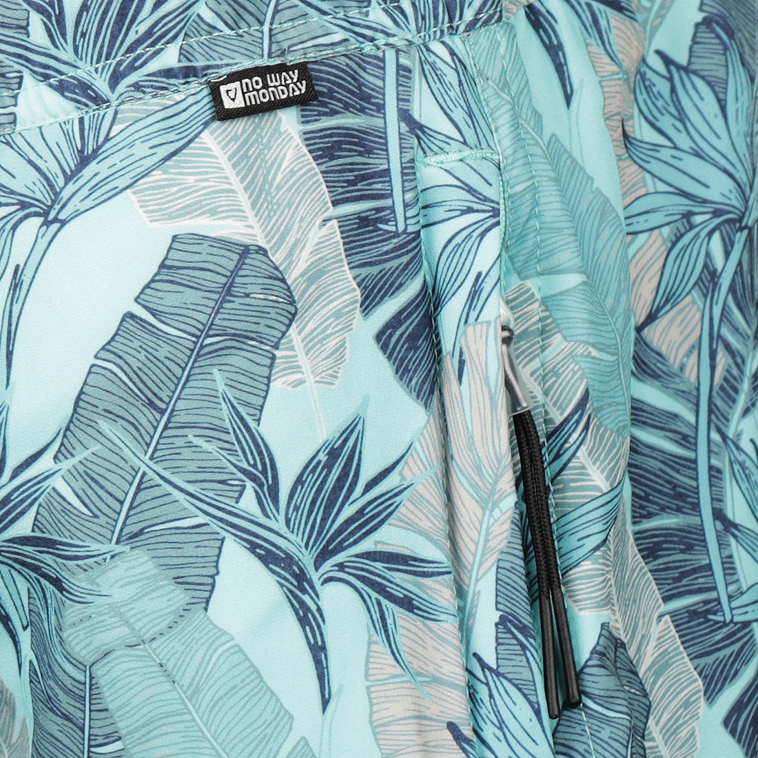 Swimshorts - Mid length Aqua Blue