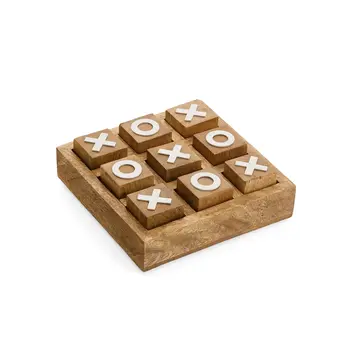 DECO TIC TAC TOE MANGO WOOD NATURAL