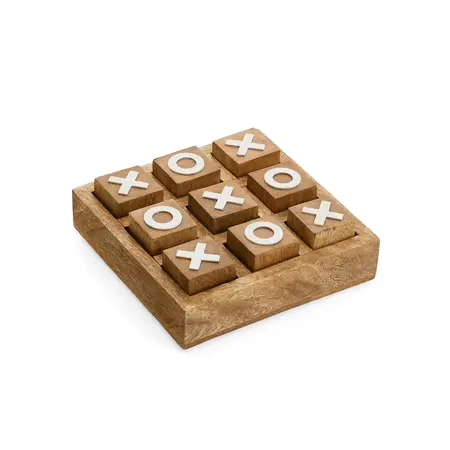 DECO TIC TAC TOE MANGO WOOD NATURAL
