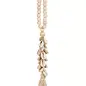 TASSEL WOOD/BEAD/ SHELL 1X11