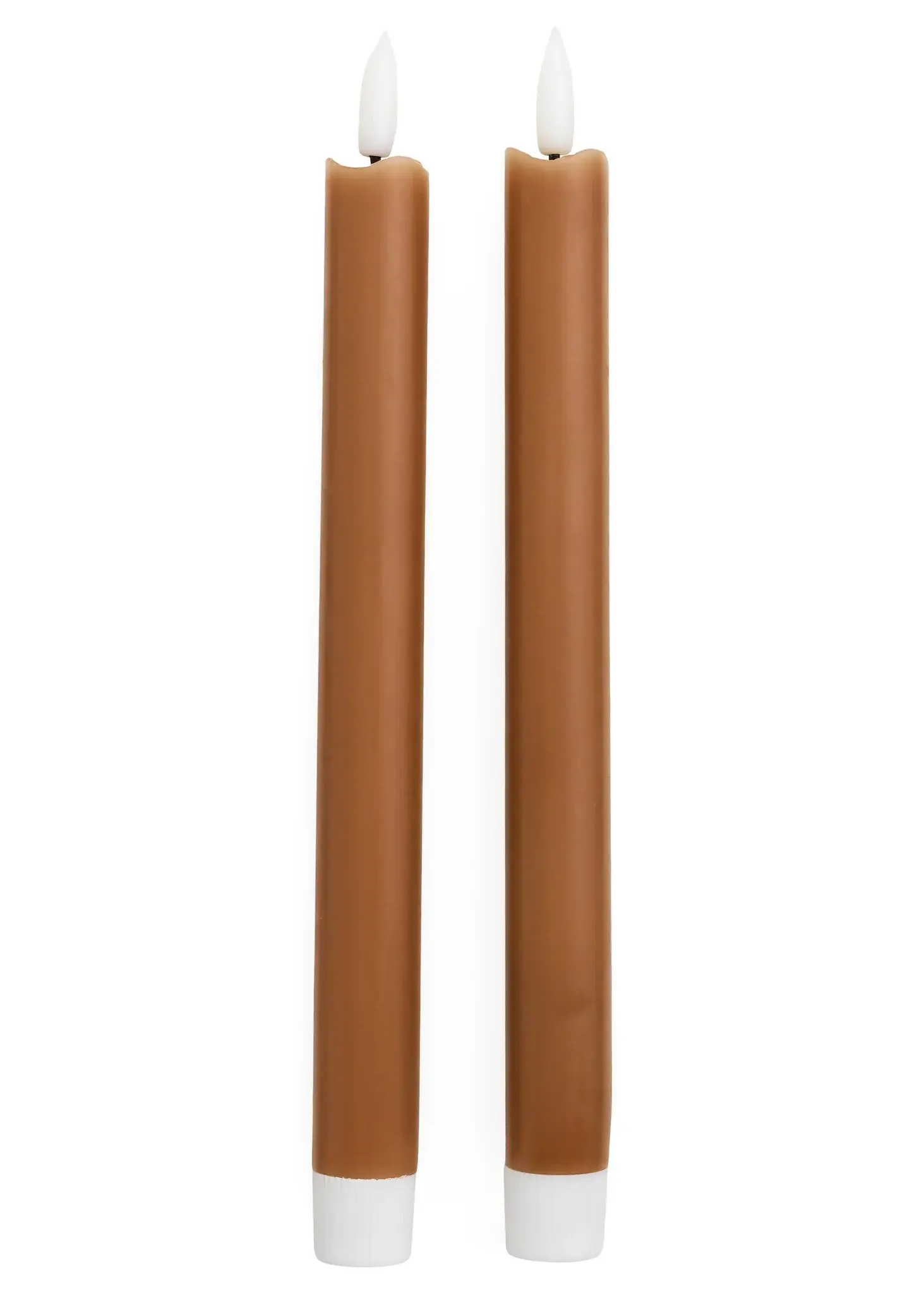 TAPPER CANDLE LED CLASSIC SET/ 2 10" DUSTY ROSE