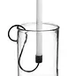 CANDLE HOLDER LG GLASS/MET