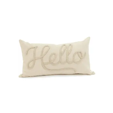 CUSH COTT HELLO TAUPE 12X22