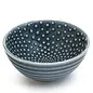 SMALL CERAMIC BOWL DOTS BLUE