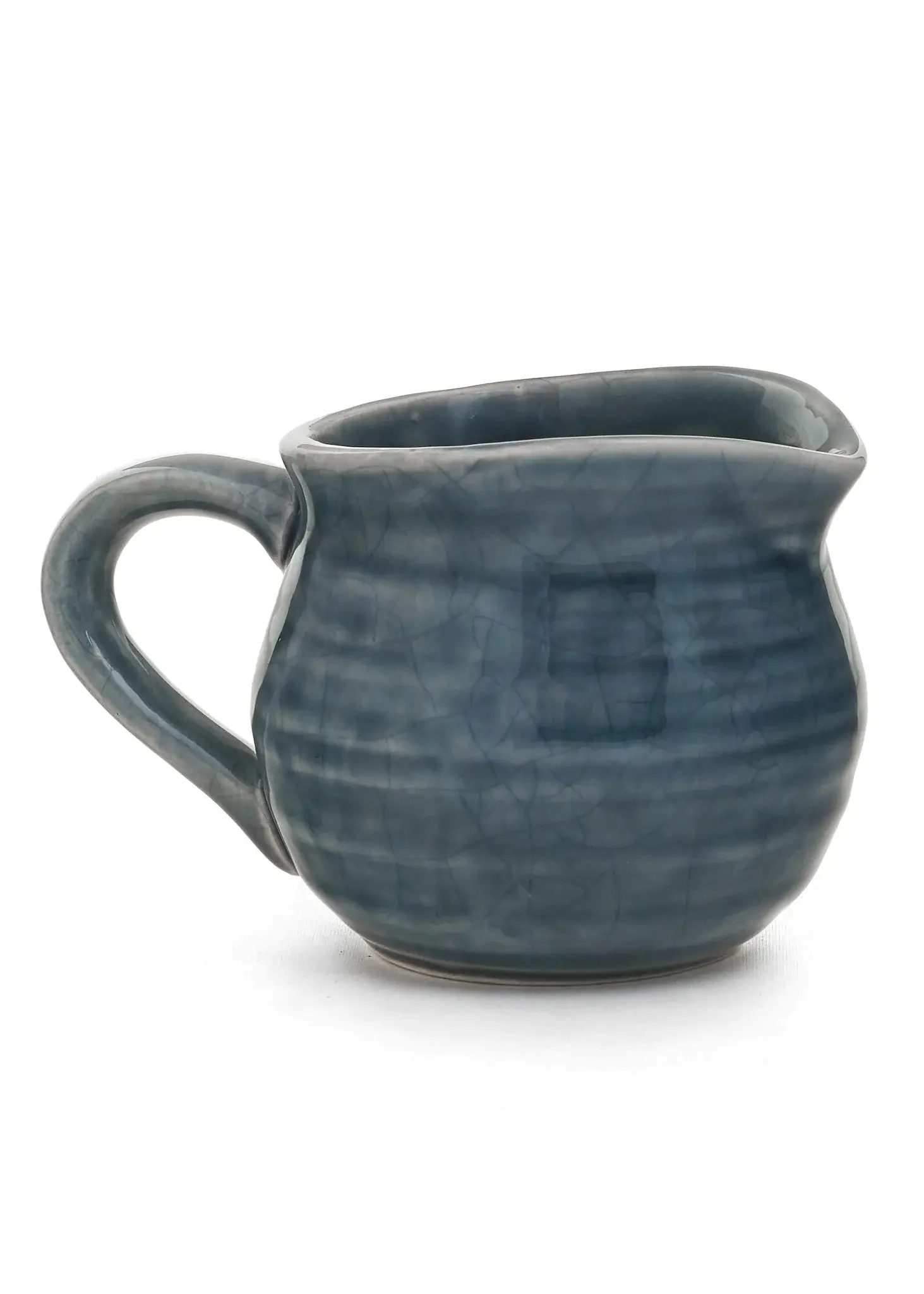 CERAMIC MILK JAR BLUE