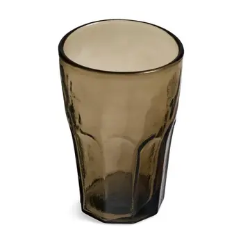 DRINKING GLASS RECYCLED GLASS MOUTH BLOWN SMOKE