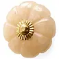 KNOB RESIN FLOWER SHAPE IVORY