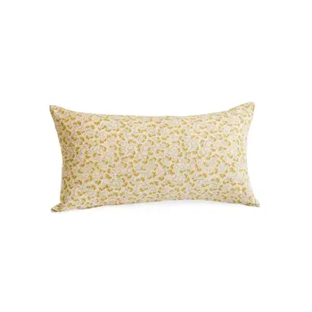 CUSHION COTTON HAND BLOCK PRINT FLWRS 12X22 SG-LTY