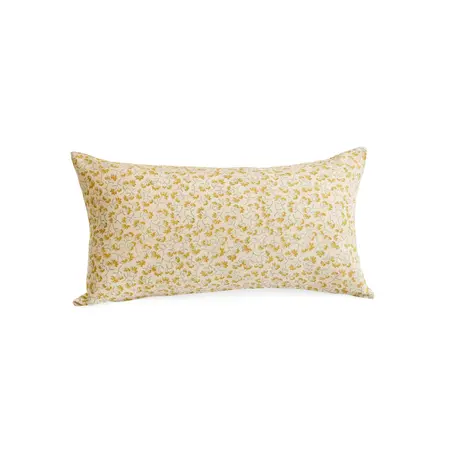 CUSHION COTTON HAND BLOCK PRINT FLWRS 12X22 SG-LTY