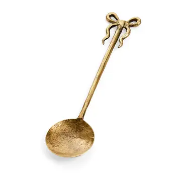 SPOON IRON HANDMADE BOW ANTIQUE BRASS
