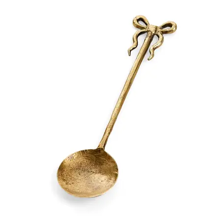 SPOON IRON HANDMADE BOW ANTIQUE BRASS