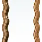 MIRROR WAVY MANGO WOOD NATURAL