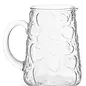 CARAFFE RECYCLED GLASS HEART DESIGN CLEAR
