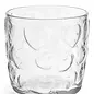 DRINKING GLASS RECYCLED GLASS HEART DESIGN CLEAR