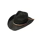 C.C Kids Suede String Band Sequin Cowboy Hat Black