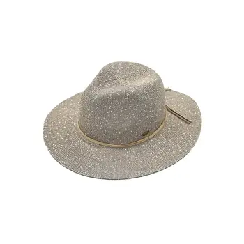 C.C Knitted Panama with Sequins Grey