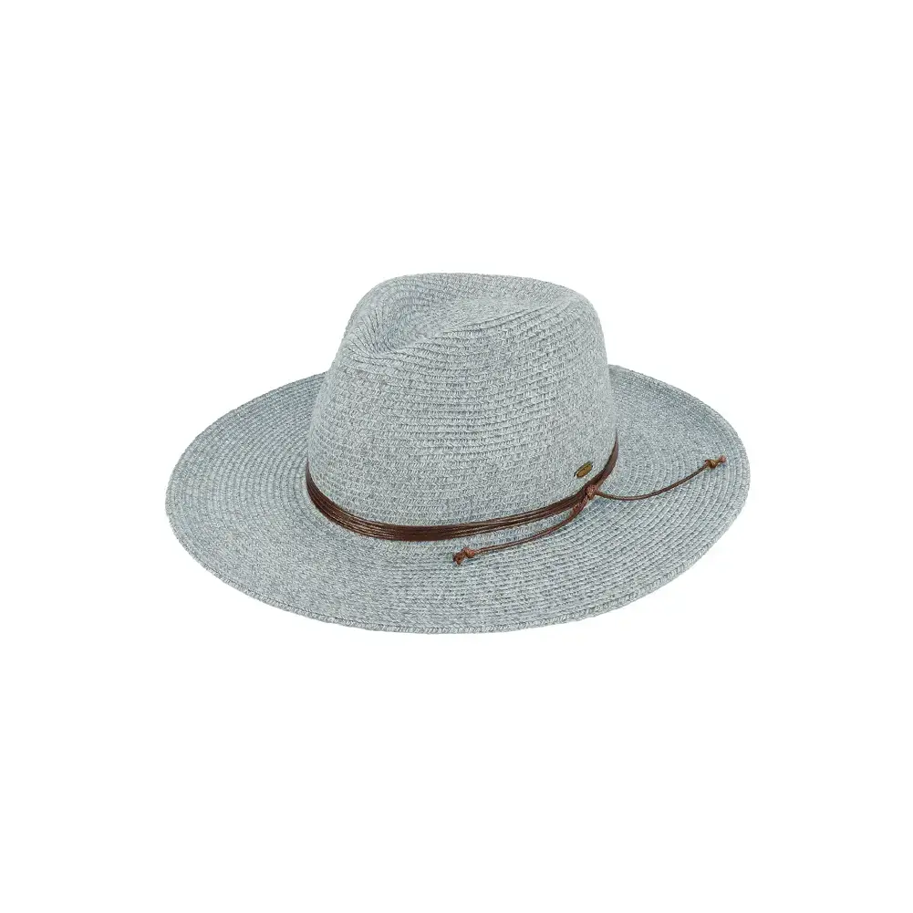 C.C String Trim Band Panama Sun Hat Denim