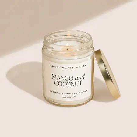 Mango and Coconut 9 oz Soy Candle