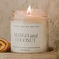 Mango and Coconut 9 oz Soy Candle