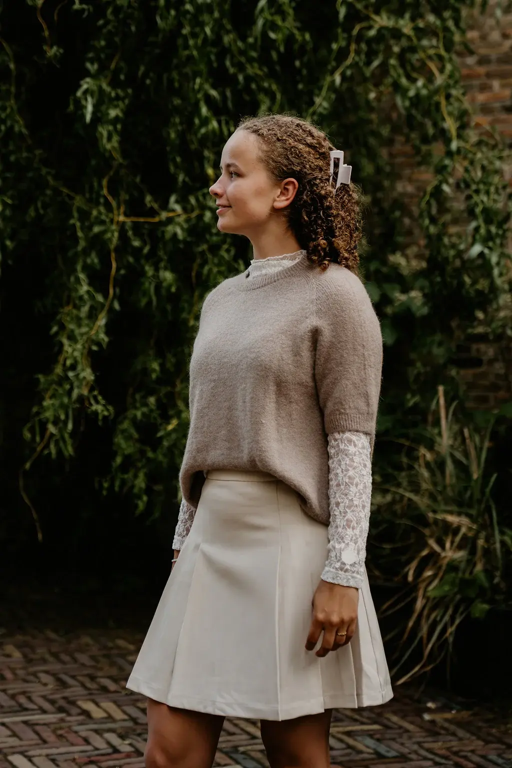 Sand Skirt with Folds