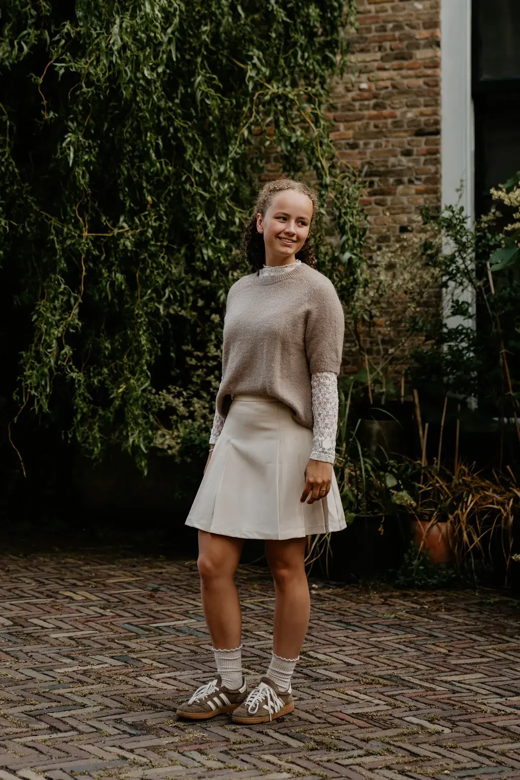 Sand Skirt with Folds