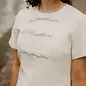Offwhite Dress with Bows