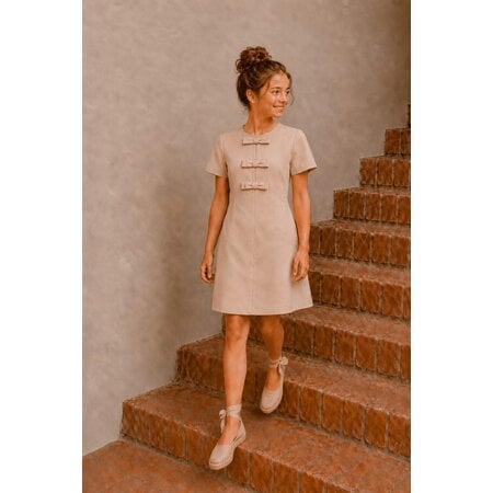 Sand Dress with Bows
