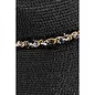 Confetti Braided Chain Band Summer Straw Hat