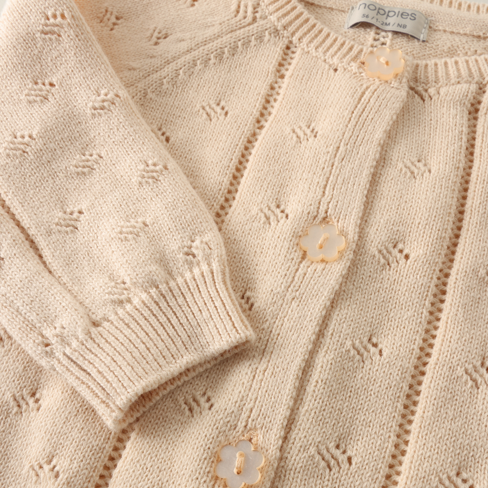 Cardigan Heart Pattern Sunkissed