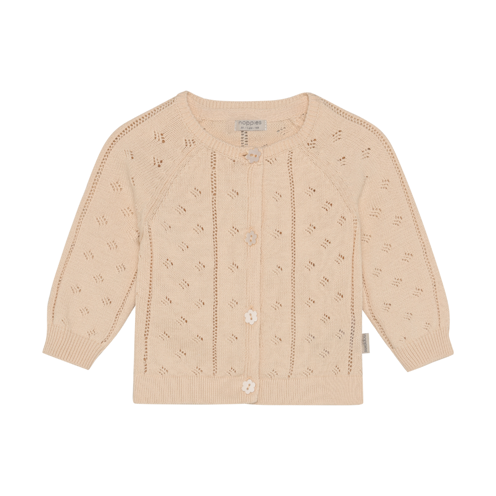 Cardigan Heart Pattern Sunkissed