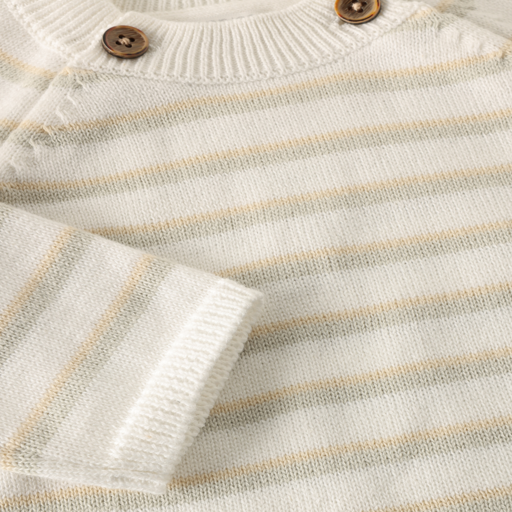 Pullover Egret Striped