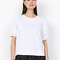 White Knitted Top Puffy Sleeves