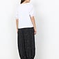 White Knitted Top Puffy Sleeves