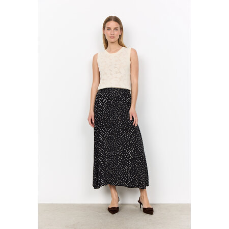 Woven Skirt Black Pokadots
