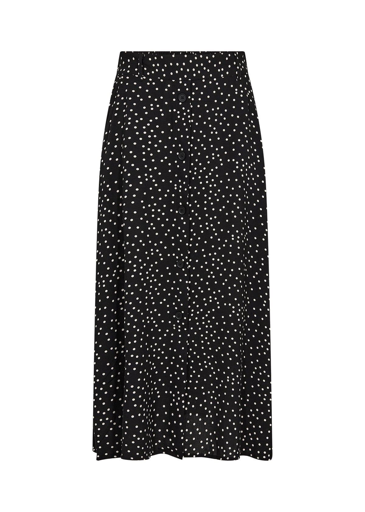 Woven Skirt Black Pokadots