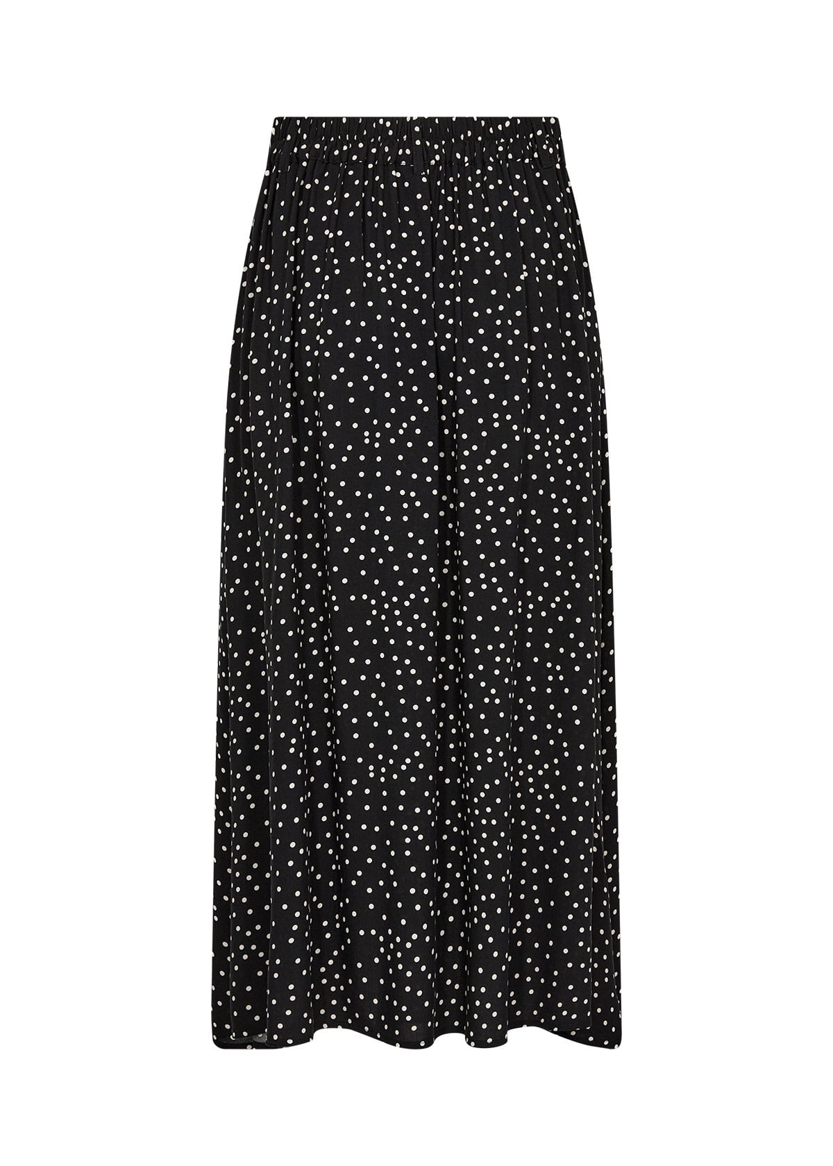 Woven Skirt Black Pokadots