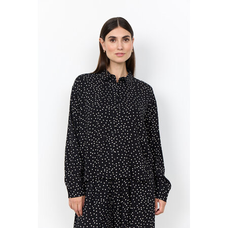 Woven Blouse Black Pokadots