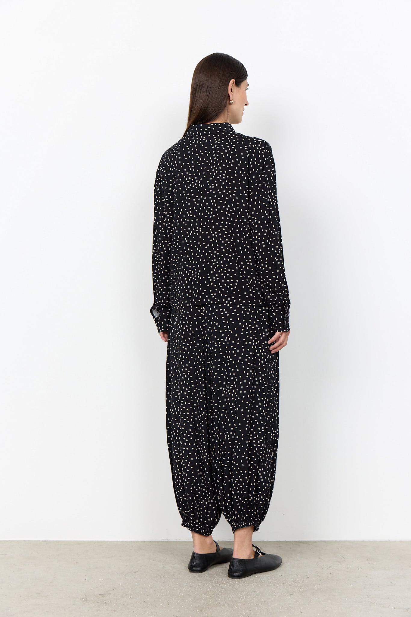 Woven Blouse Black Pokadots