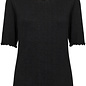 CRRibba s/s Blouse Pitch Black