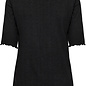 CRRibba s/s Blouse Pitch Black